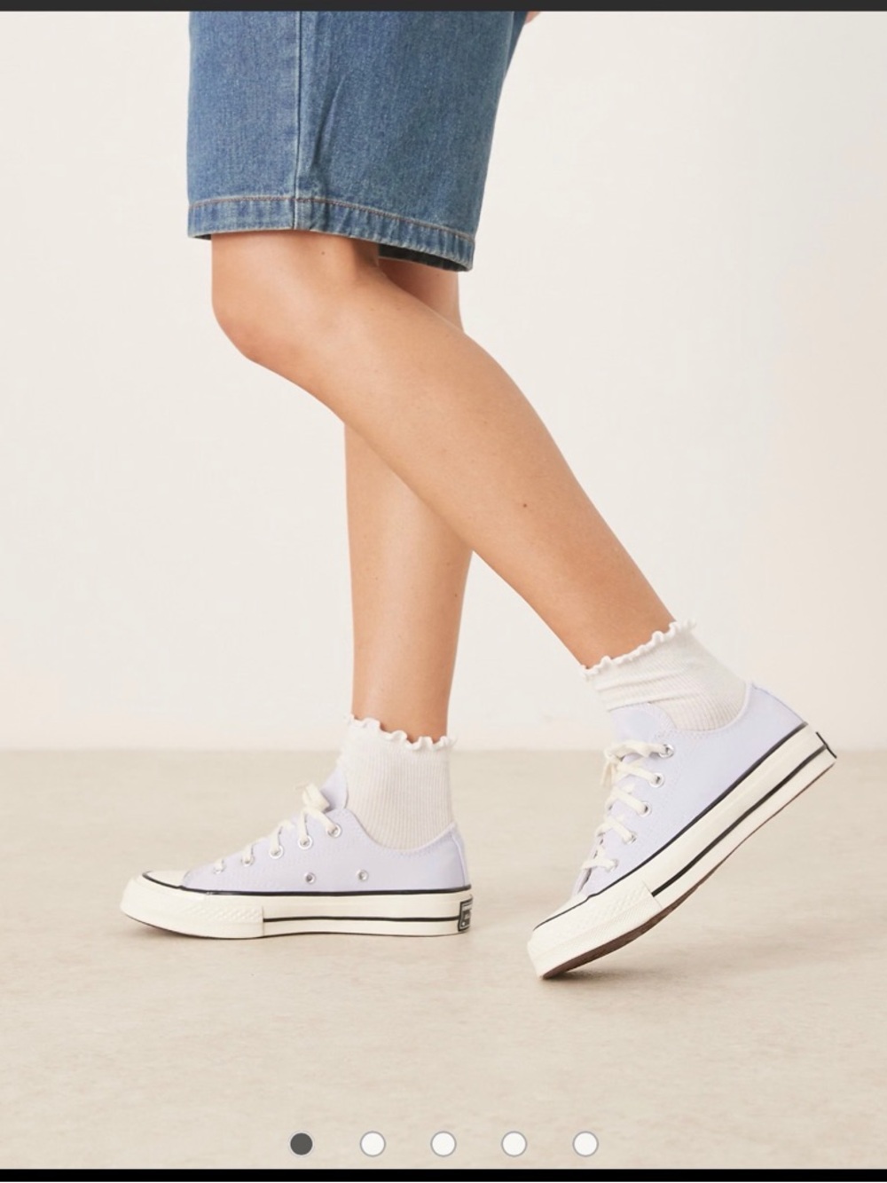 NWOT Women’s Low-Top Canvas Sneakers in Soft Lavender